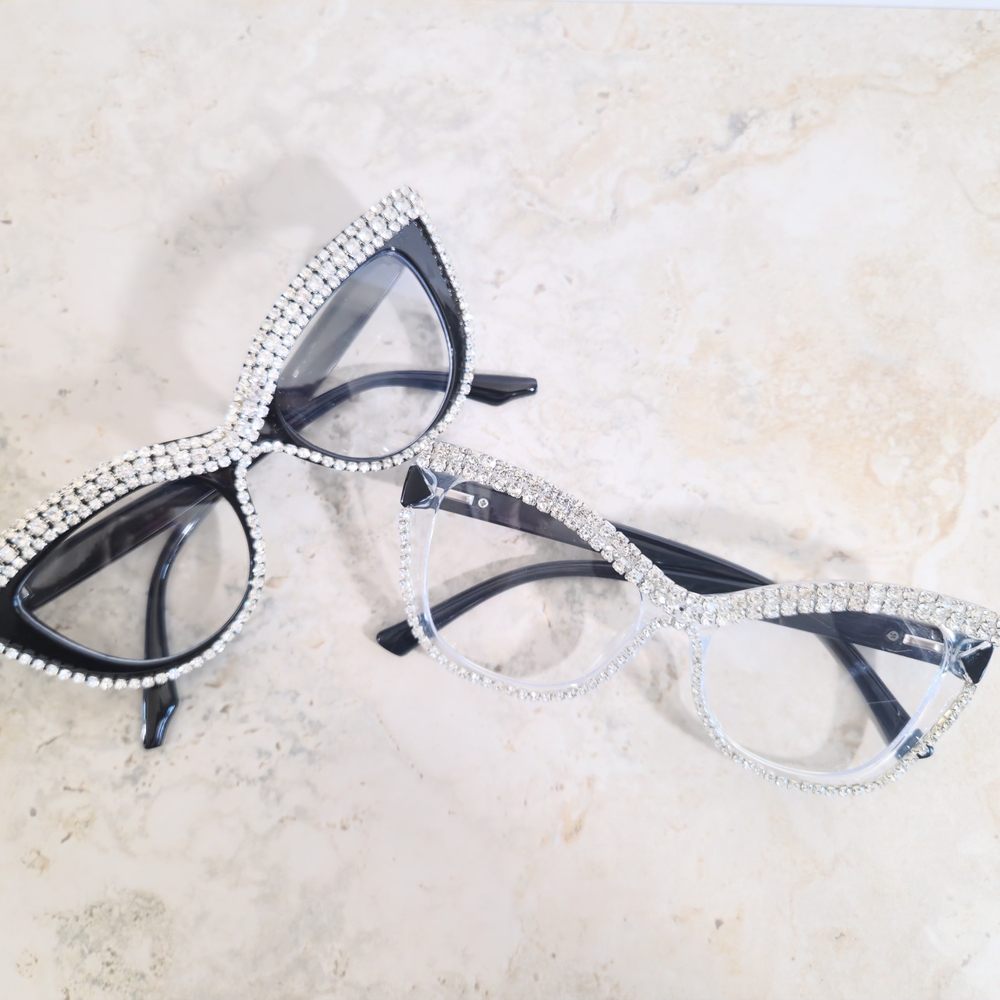 🆕️Exclusive Silver Rhinestone Glasses - Picture 4 of 4